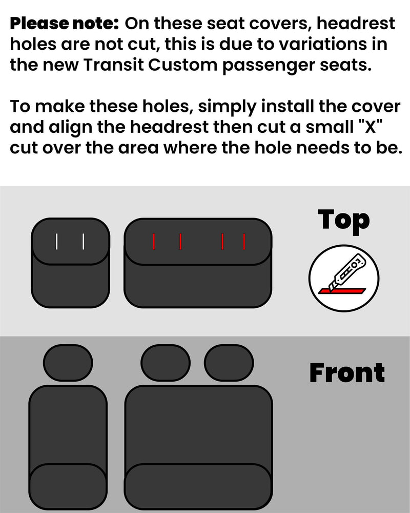 Ford Transit Custom (2023- ) Seat Covers