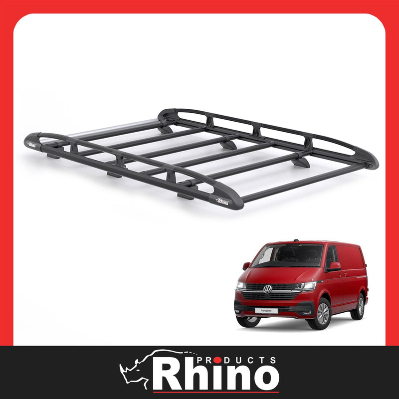 VW Transporter (2015-2024) - Rhino KammRack Black Roof Rack