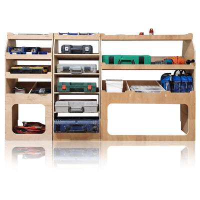 Nissan Primastar (2022-) Plywood Van Racking - Driver Side
