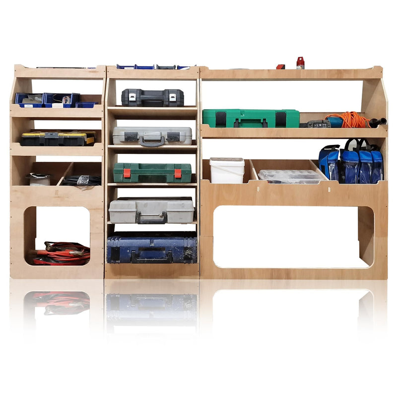 Nissan Primastar (2022-) Plywood Van Racking - Driver Side