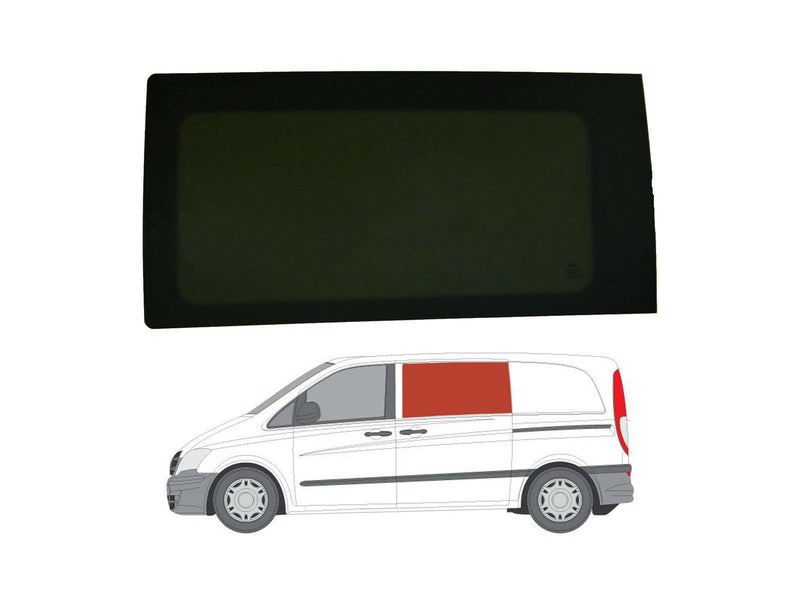 Mercedes Vito 2003-2014 - Lh Side Fixed Tint