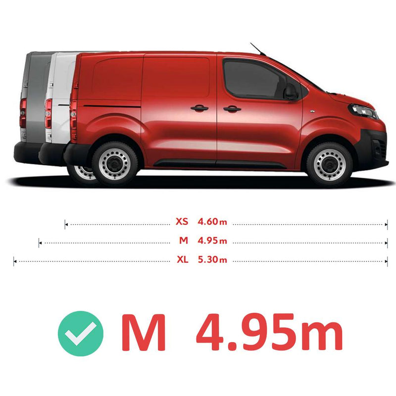 Citroen Dispatch (2016-) - 2 Van Guard Ultibar Plus Roof Bars + Roller