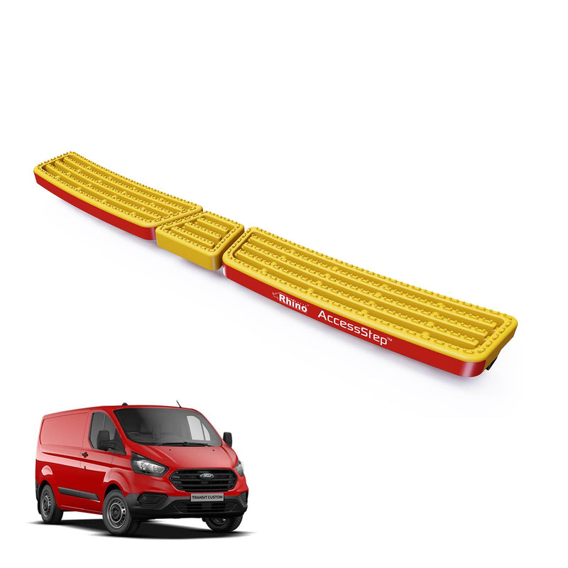 Ford Transit (2013-2024) Custom Yellow Triple AccessStep - No Reverse Sensors
