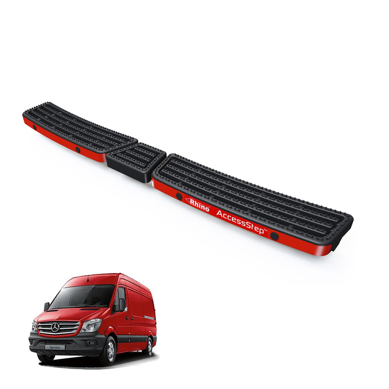 Mercedes Sprinter (2006-2018) Black Triple AccessStep - With Reverse Sensors