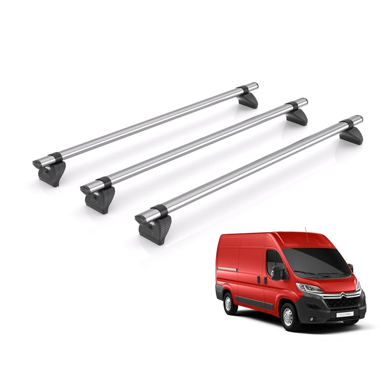 Citroen Relay Roof Rack Fits 2006 on Models 3x Steel Bars Rhino Kammbar Fleet