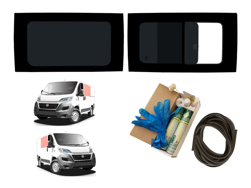 VD Glass - Fiat Ducato 2006 - (L2,L3,L4/H1,H2,H3) (L2,L3,L4/H1,H2,H3) Lh Side Open + Rh Side Fixed Tint