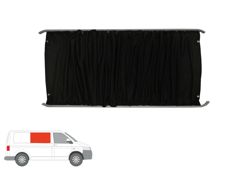 VW Transporter (T6 2015-) - Right Side Panel Black Out Curtain Kit