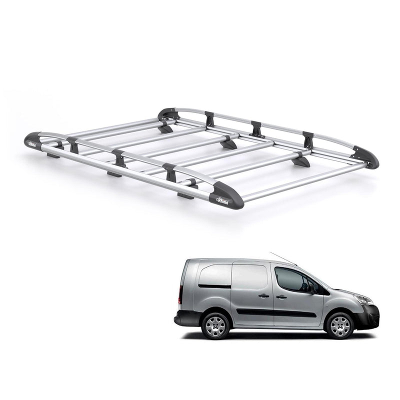 Peugeot Partner (2008-2018) - Rhino KammRack Black Roof Rack