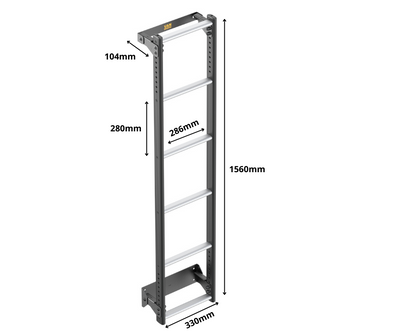 Van Guard 6-Step Rear Door ULTILadder for Ford Transit (2000-2014) [H2]