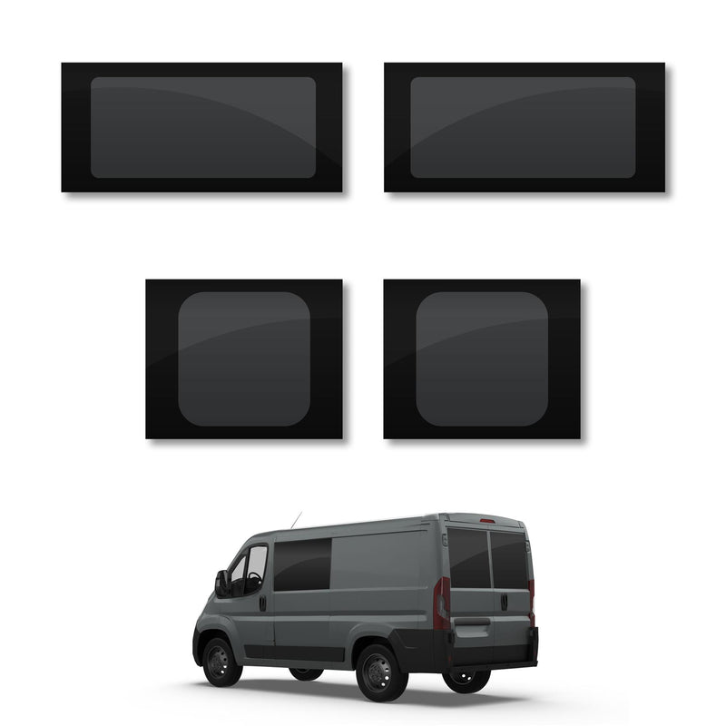 Vauxhall Movano (2021-) Fixed Side and Rear Door Window Privacy Camper Glass Full Kit