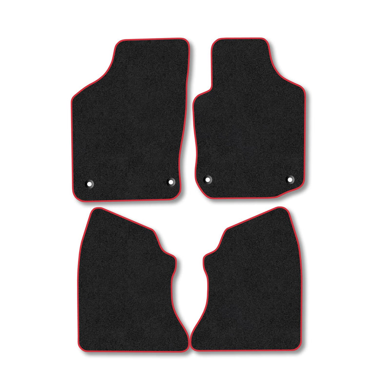 Vauxhall Combo (2001-2011) [Crew Cab] Carpet Floor Mat Red Trim