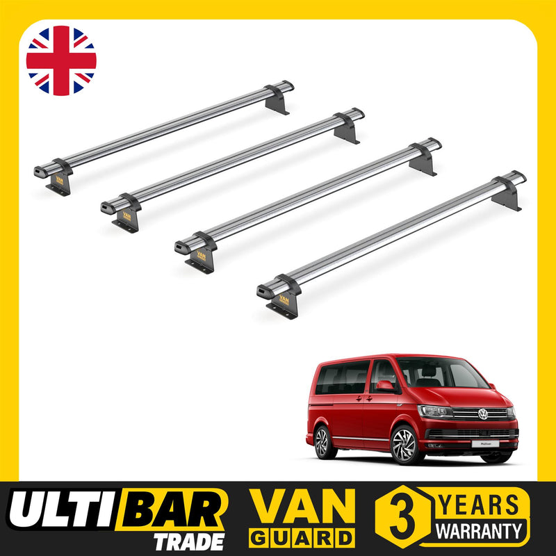 VW Transporter (2003-2015) - 4 Van Guard Ultibar Trade Roof Bars