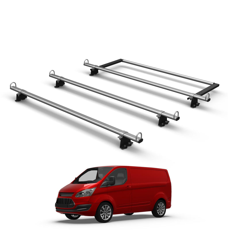 3 Bar Roof Rack & Roller For Volkswagen T5 Transporter 2002-2015