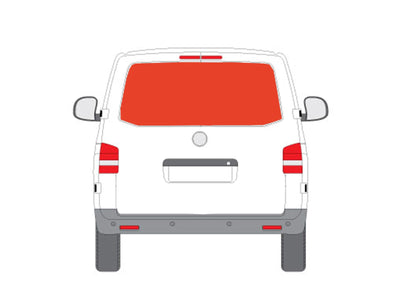 Grey Classic Curtain Tailgate for VW Transporter T5 2003-2015