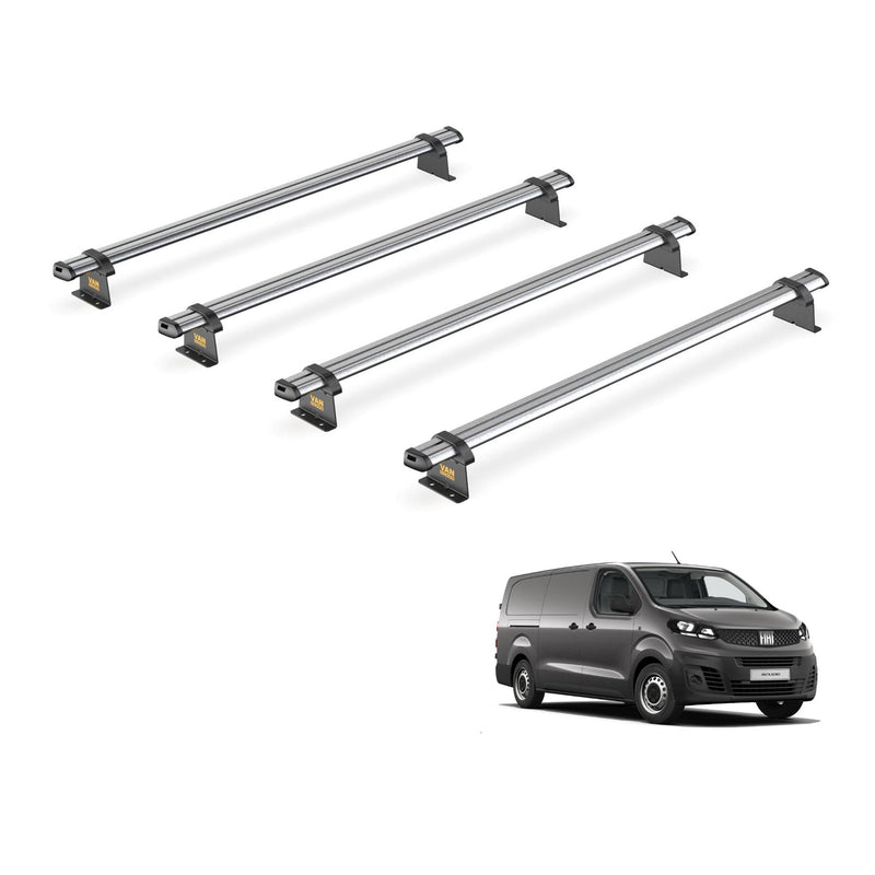Van Guard Ulti Bar Trade 4 Bars Roof Rack For The Fiat Scudo 2022+