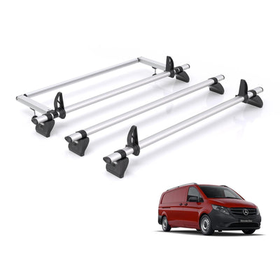 Mercedes Vito (2015 onwards) - Rhino Kammbar Pro Roof Bars and Rear Roller
