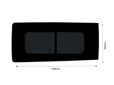 Ford Transit Custom (2013-2023) Driver Fixed Passenger Opening Side Windows Privacy Camper Glass with Fitting Kit