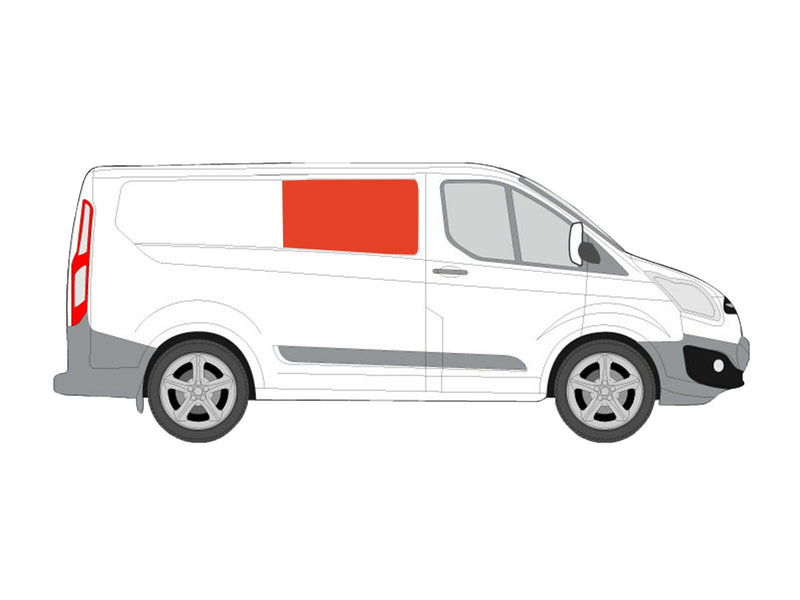 Ford Transit Custom (2013-2023) - Right Hand Panel Black Curtain Kit