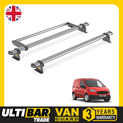 Ford Transit Courier Roof Rack for 2014-24 [L1] 2 Bars & Roller Van Guard Trade