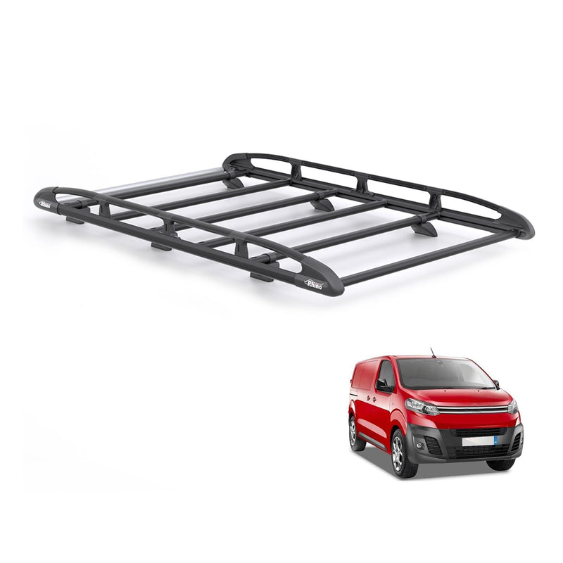 Peugeot Expert (2016-) - Rhino KammRack Black Roof Rack
