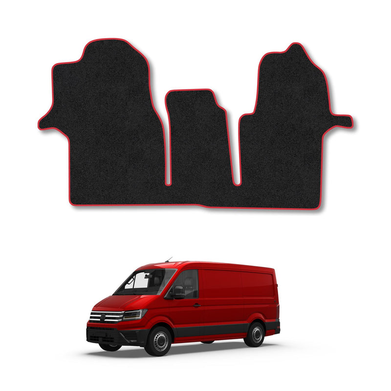 VW Crafter (2017+) Carpet Floor Mat Red Trim
