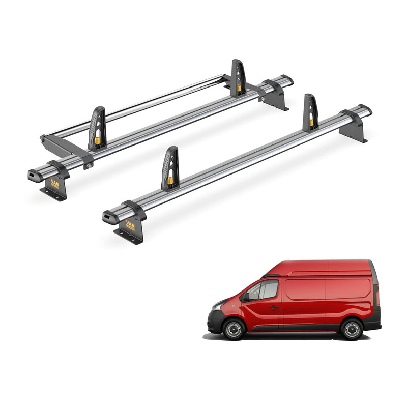 Vauxhall Vivaro Roof Rack for 2014-19 [High Roof] 2x Bars Bundle Van Guard Trade