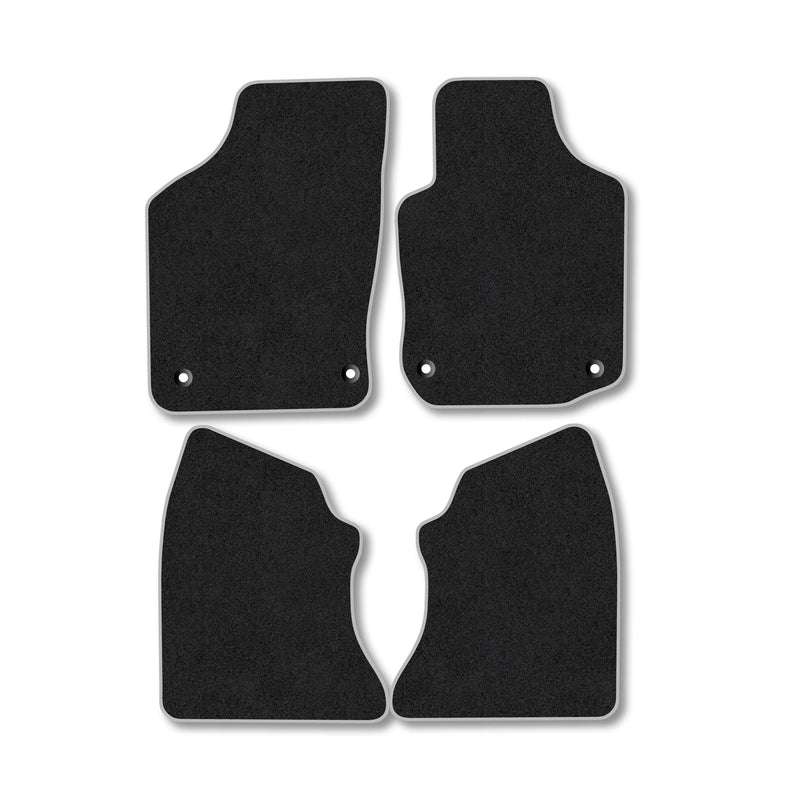 Vauxhall Combo (2001-2011) [Crew Cab] Carpet Floor Mat Grey Trim