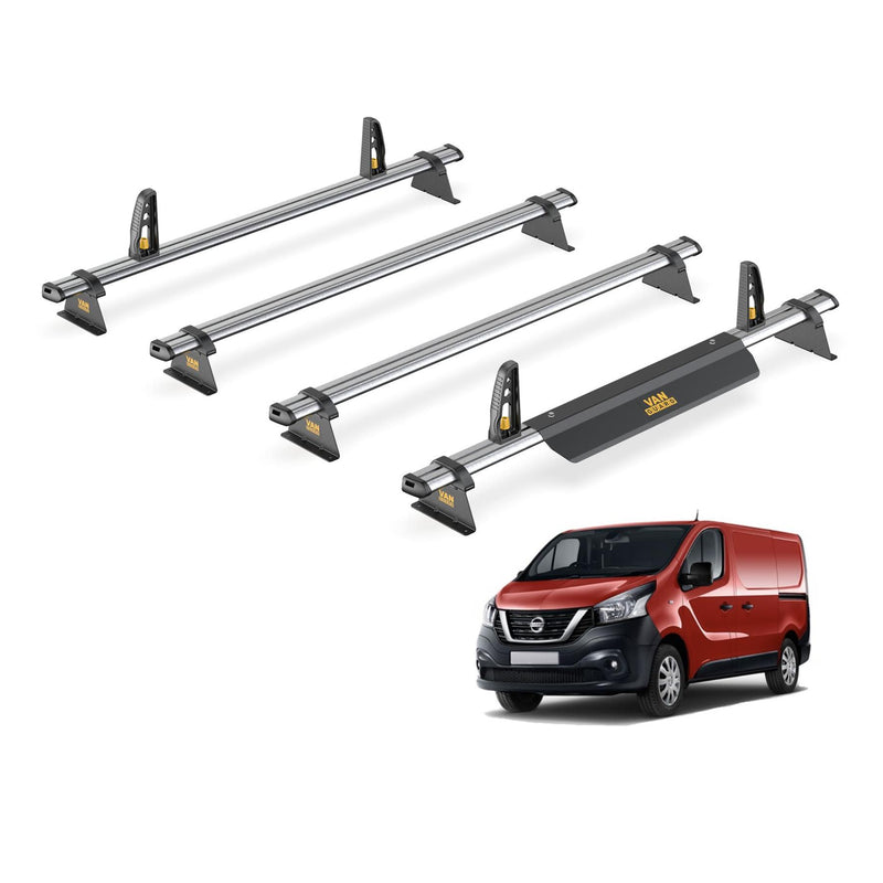 Nissan NV300 Roof Rack for 2016+ 4x Bars + Loadstops Van Guard Ultibar Trade