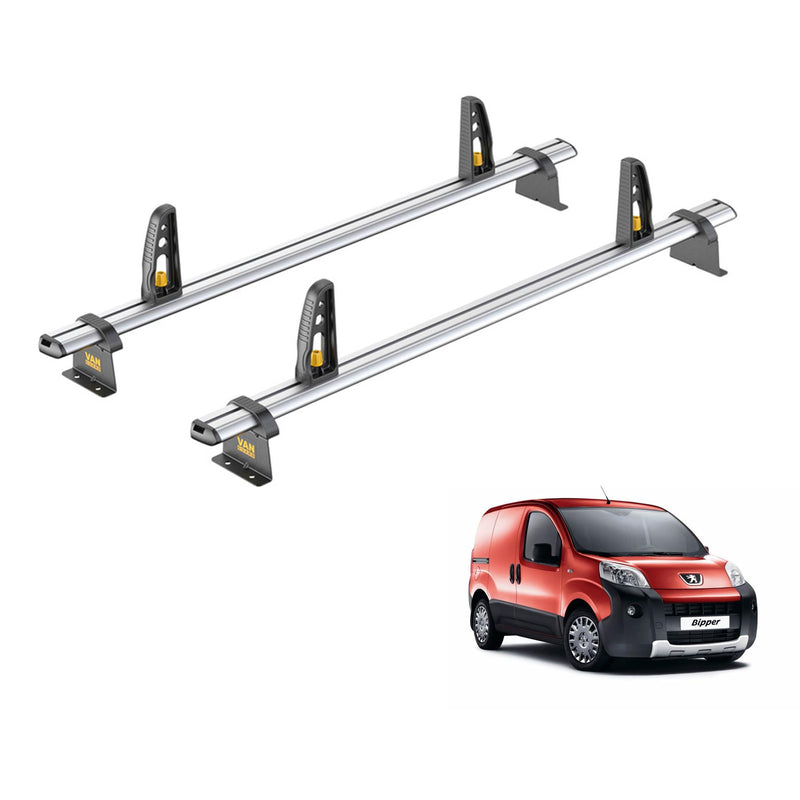 Peugeot Bipper (2008-) - 2 Van Guard Ultibar Plus Roof Bars