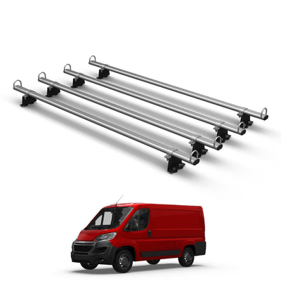 2 Bar Roof Rack & Roller For Ford Transit 2014-