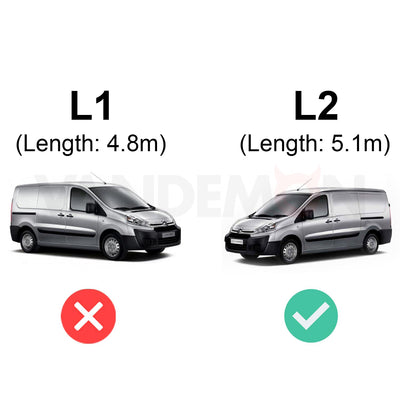 Citroen Dispatch (2007-2016) - Rhino KammRack Roof Rack