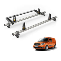 Mercedes Citan (2012-2021) - 2 Van Guard Ultibar Plus Roof Bars + Roller