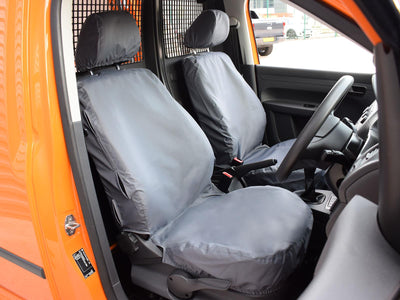 VW Caddy (2015-2020) - Tailored Front Row Seat Covers in Grey (1+1)