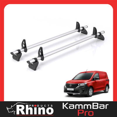 Nissan Townstar (2022-) - 2 Rhino Kammbar Pro Roof Bars (Aluminium)