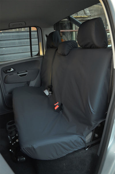 VW Amarok (2011-) - Tailored Seat Covers in Black (Front & Rear Bundle)