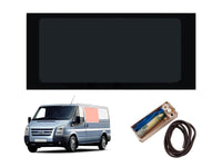 Ford Transit (2000-2014) Passenger Side Fixed Window Privacy Camper Glass with Fitting Kit