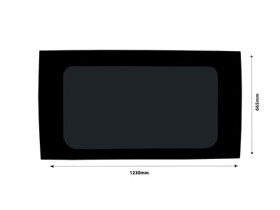 VD Glass - Fiat Ducato 2006 - (L2,L3,L4/H1,H2,H3) (L2,L3,L4/H1,H2,H3) Lh Side Open + Rh Side Fixed Tint