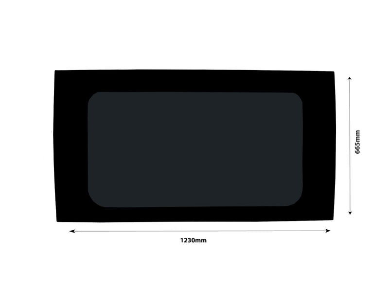 VD Glass - Fiat Ducato 2006 - (L2,L3,L4/H1,H2,H3) (L2,L3,L4/H1,H2,H3) Lh Side Open + Rh Side Fixed Tint