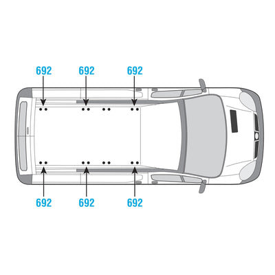 Fiat Talento (2016-2020) - Van Guard Ulti Roof Rack