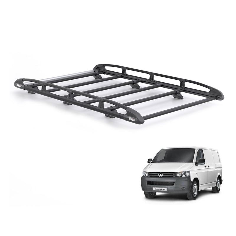 VW Transporter (2003-2015) - Rhino KammRack Black Roof Rack