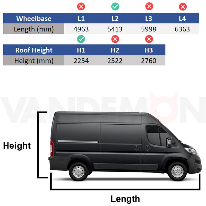 Citroen Relay (2006-) - Van Guard Ulti Roof Rack