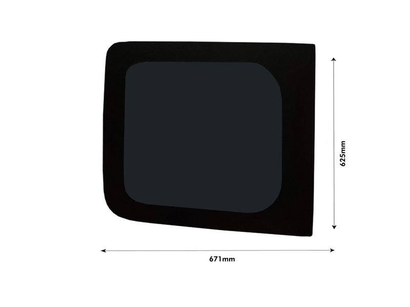 Vauxhall Vivaro (2014-2019) Fixed Side and Rear Door Window Privacy Camper Glass Full Kit