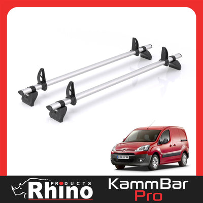 Citroen Berlingo (2008-2018) - 2 Rhino Kammbar Pro Roof Bars (Aluminium)