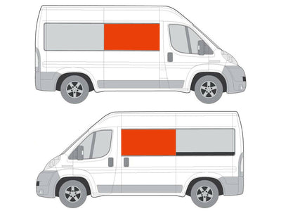Citroen Relay (2006-) Driver and Passenger Side Opening Window Privacy Camper Glass