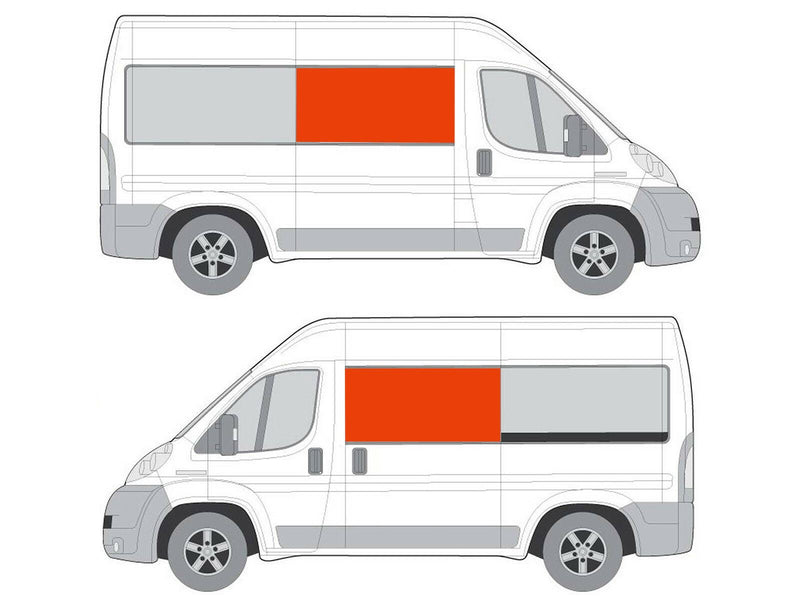 Citroen Relay (2006-) Driver and Passenger Side Opening Window Privacy Camper Glass