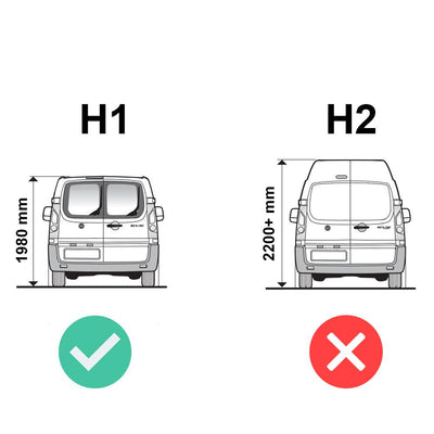 Fiat Scudo (2007-2016) - 2 Rhino Kammbar Fleet Roof Bars (Steel)