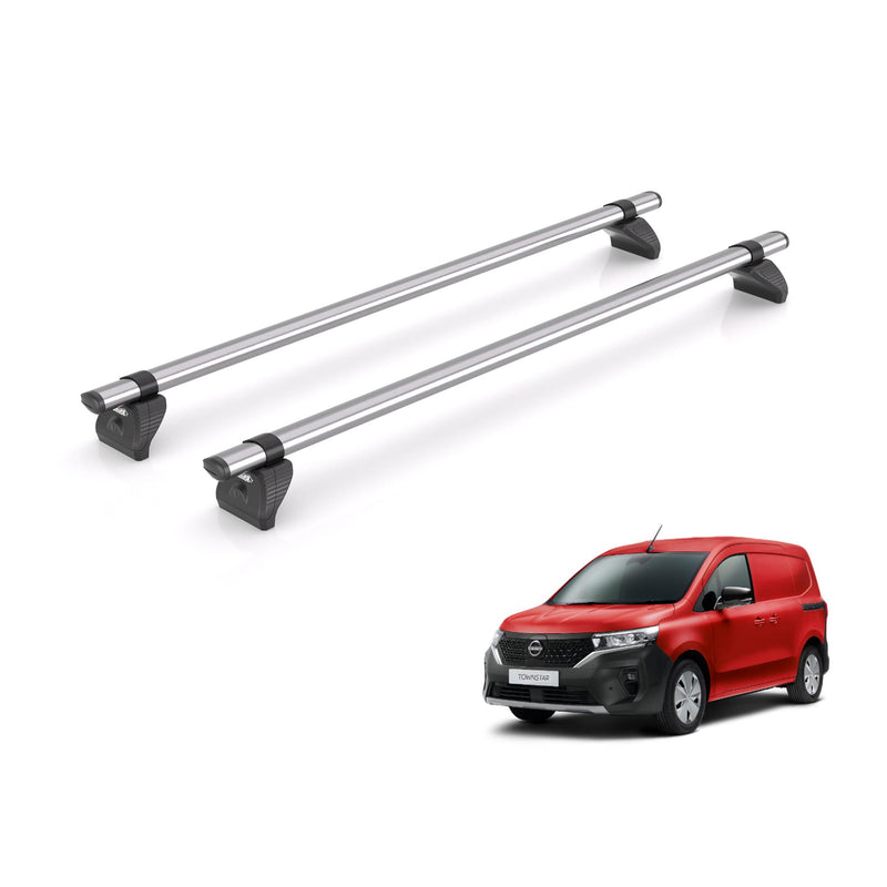 Nissan Townstar Roof Rack Fits 2022+ L1 Models 2x Roof Bars Rhino Kammbar Fleet