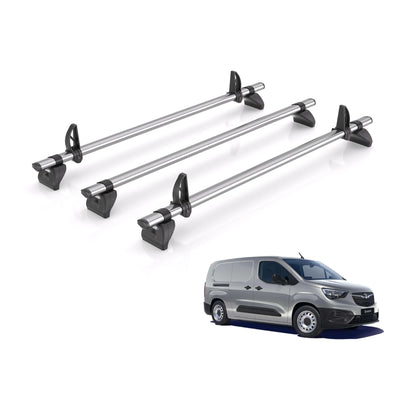 Vauxhall Combo (2018 onwards) - Rhino Kammbar Fleet Roof Bars