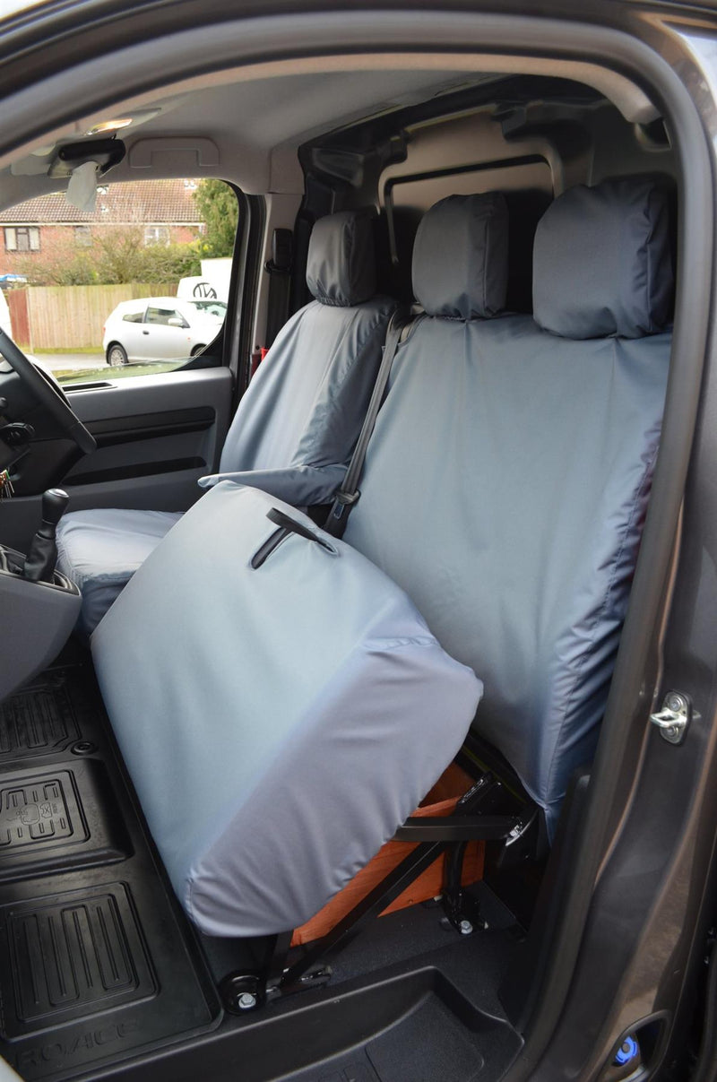 Citroen Dispatch (2016-) - Tailored Front Row Seat Covers in Grey (1+2)
