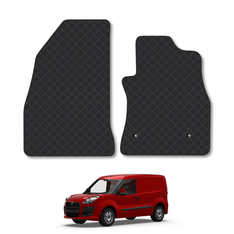 Fiat Doblo 2010-2022 3mm Rubber Floor Mats